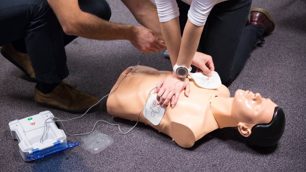 CPR Training On Dummy