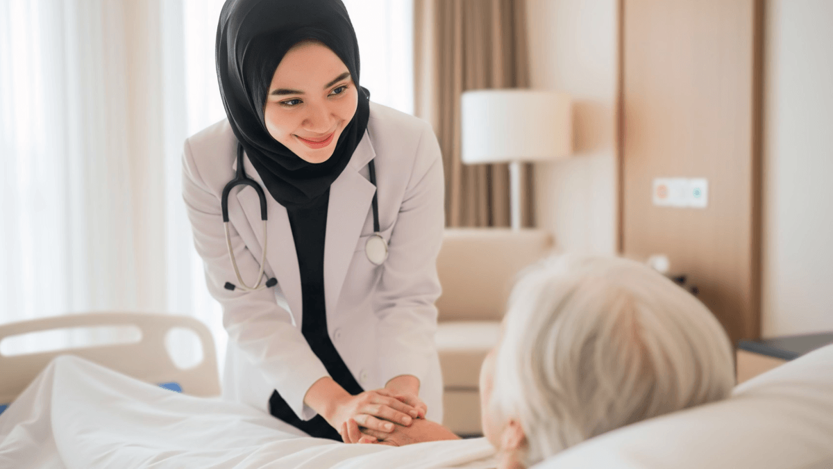 patient being observed at hospital